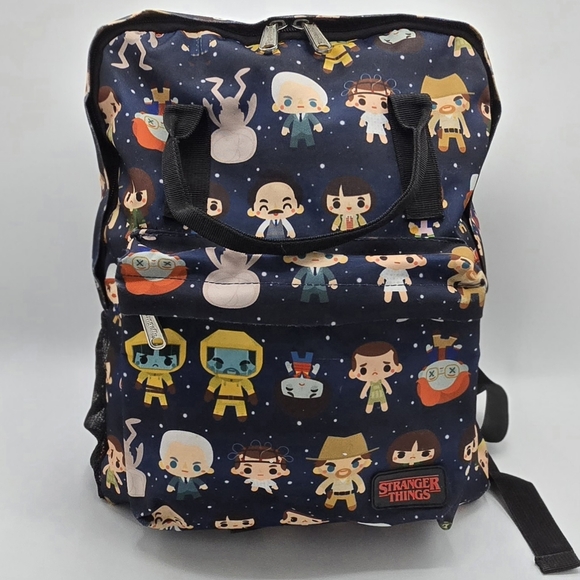 Stranger Things Chibi Print Backpack - Picture 2 of 7